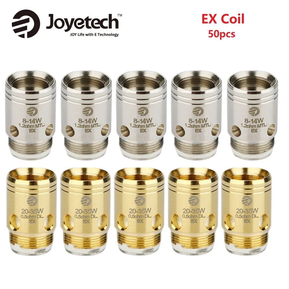 Оптовая продажа 50 шт. Оригинал Joyetech EX катушка головка 1.2ohm /0.5ohm Катушка Для