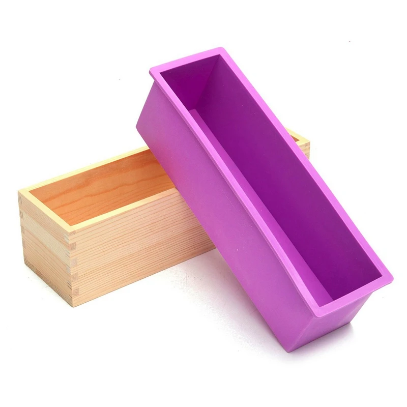 1 шт. прямоугольное Мыло плесень с деревянной коробкой стальной нож для мыла кубовидные формы ручной работы изготовление мыла и 1 шт. ручная работа Diy резка мыла