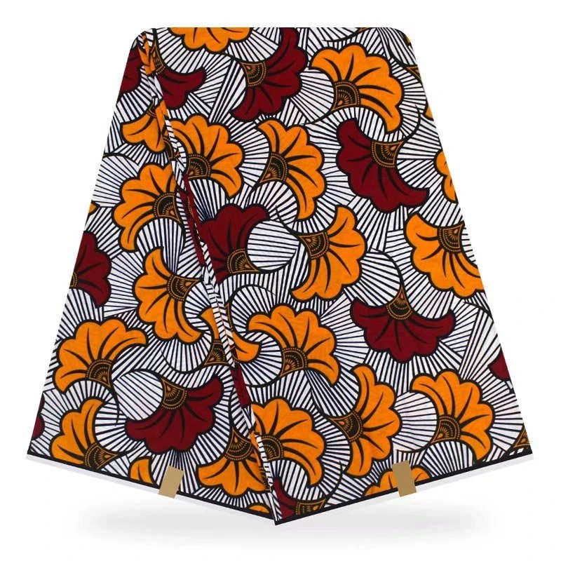 Платье ткань дизайнер Прямая тканей голландский воск Африканский воск настоящий нигерийский воск гарантия 6 ярдов - Цвет: as picture