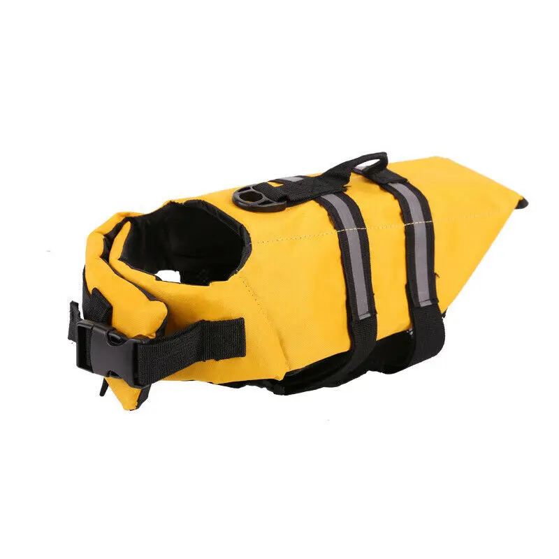 Dog Life Jacket Buoyancy Aid Pet Swimming Boating Adjustable Safety eflective Stripe Preserver Vest Suit - Цвет: 03