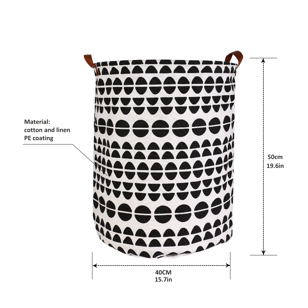 Водонепроницаемый мультфильм Корзина для белья складная круглая складная корзина для белья корзина для хранения одежды органайзер с 1 шт - Color: G218294C