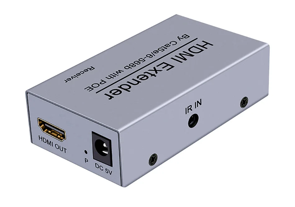 60 м HDMI удлинитель 1080p 3D без сжатия приемник передатчика HDMI по Cat 5e/6 RJ45 Ethernet конвертер Максим POE мощность