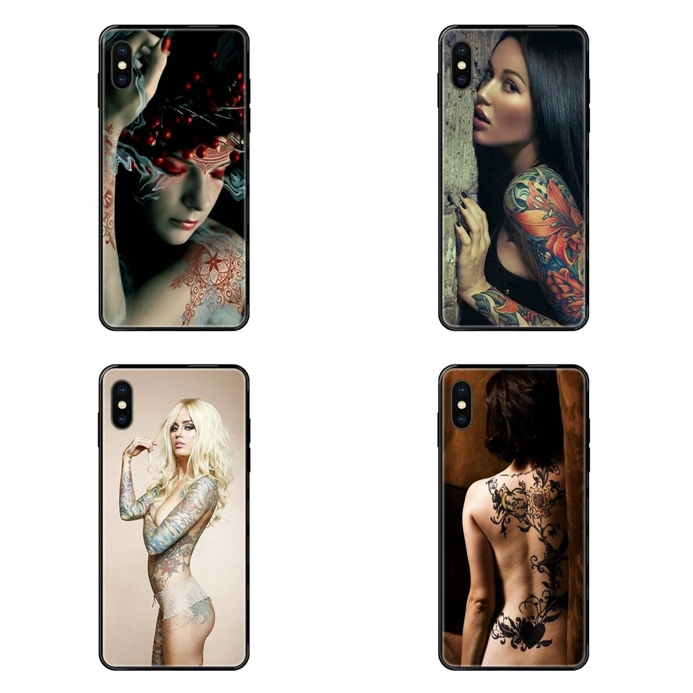 Sexy Tattoo Naked Nude Girl For Xiaomi Redmi 3S 4X 4A 5 5A 6 6A 7 7A 8 8A 8T 9 9A K20 K30 S2 Y2 Pro Plus Ultra Black Soft TPU | Мобильные