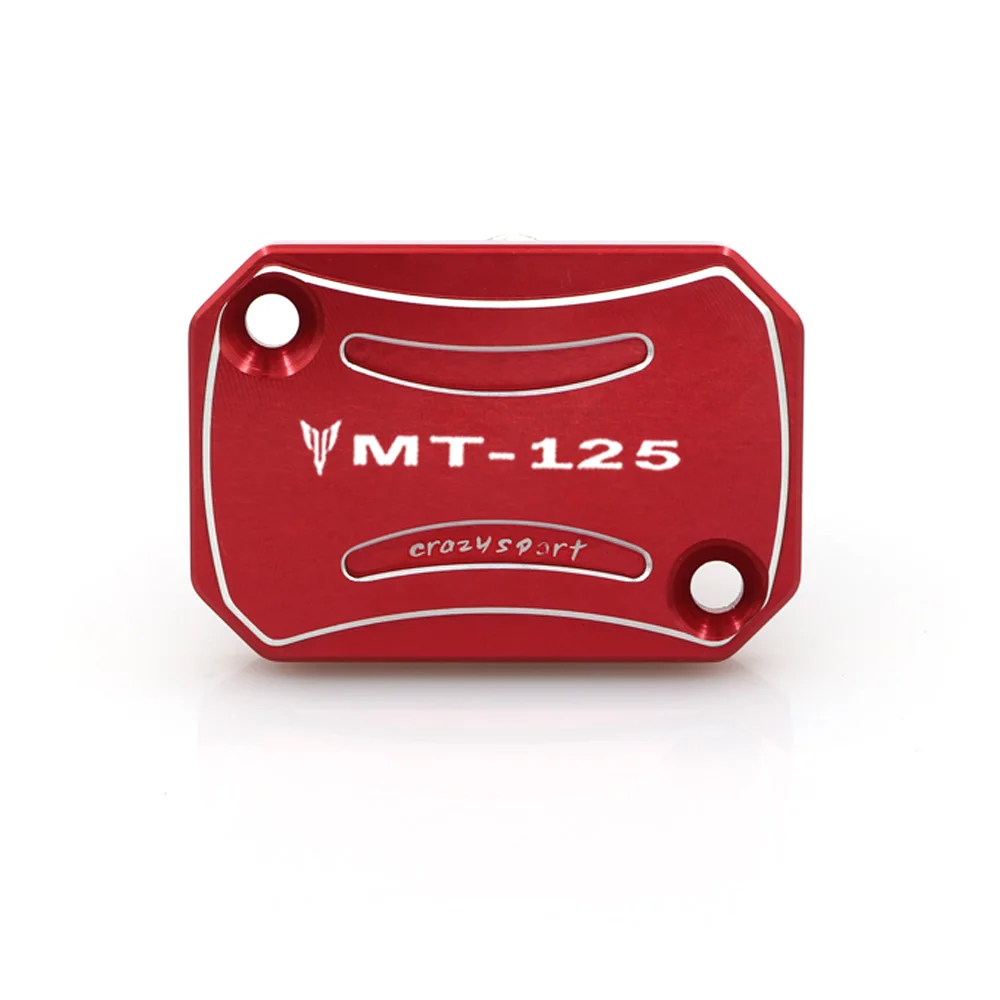 Color : Black Luyangyund Front Brake Reservoir Cover Motorcycle Master Cylinder Oil Fluid Cap for YAMAHA MT-125 2014-2020 with Logo 
