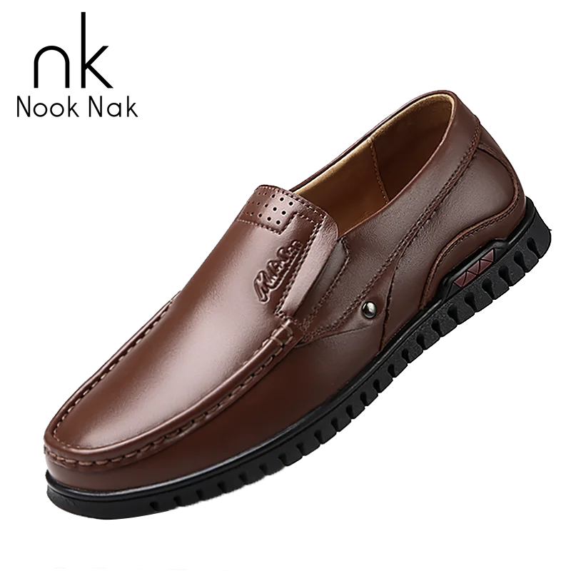 

Wear-resistant and Comfortable Casual Shoes for The Middle-aged and Elderly The First Layer of Cowhide Material Casual Shoes