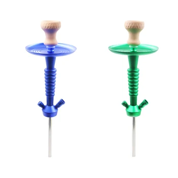 

1PC Modern Glass Hookah Shisha Set With Metal Handle Chicha Hookah Shisha Narguile Smoking Water Pipe Accessories