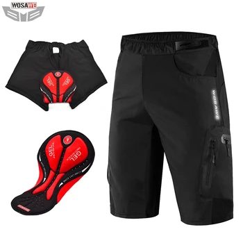 

WOSAWE Motocross Riding Shorts Waterproof Motorcycles Motorbike Outdoor Sports Shorts Shockproof 3D Gel Padded Reflective