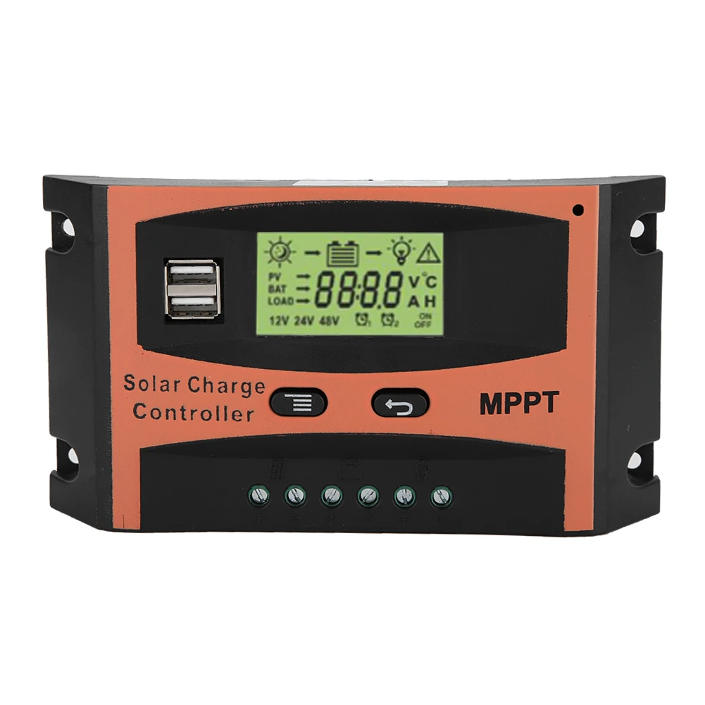 12 V/24 V со слежением за максимальной точкой мощности, Панели солнечные Regulador ЖК-дисплей Экран Авто Батарея контроллер с цифровым индикатором напряжения нагрузки - Цвет: 30A