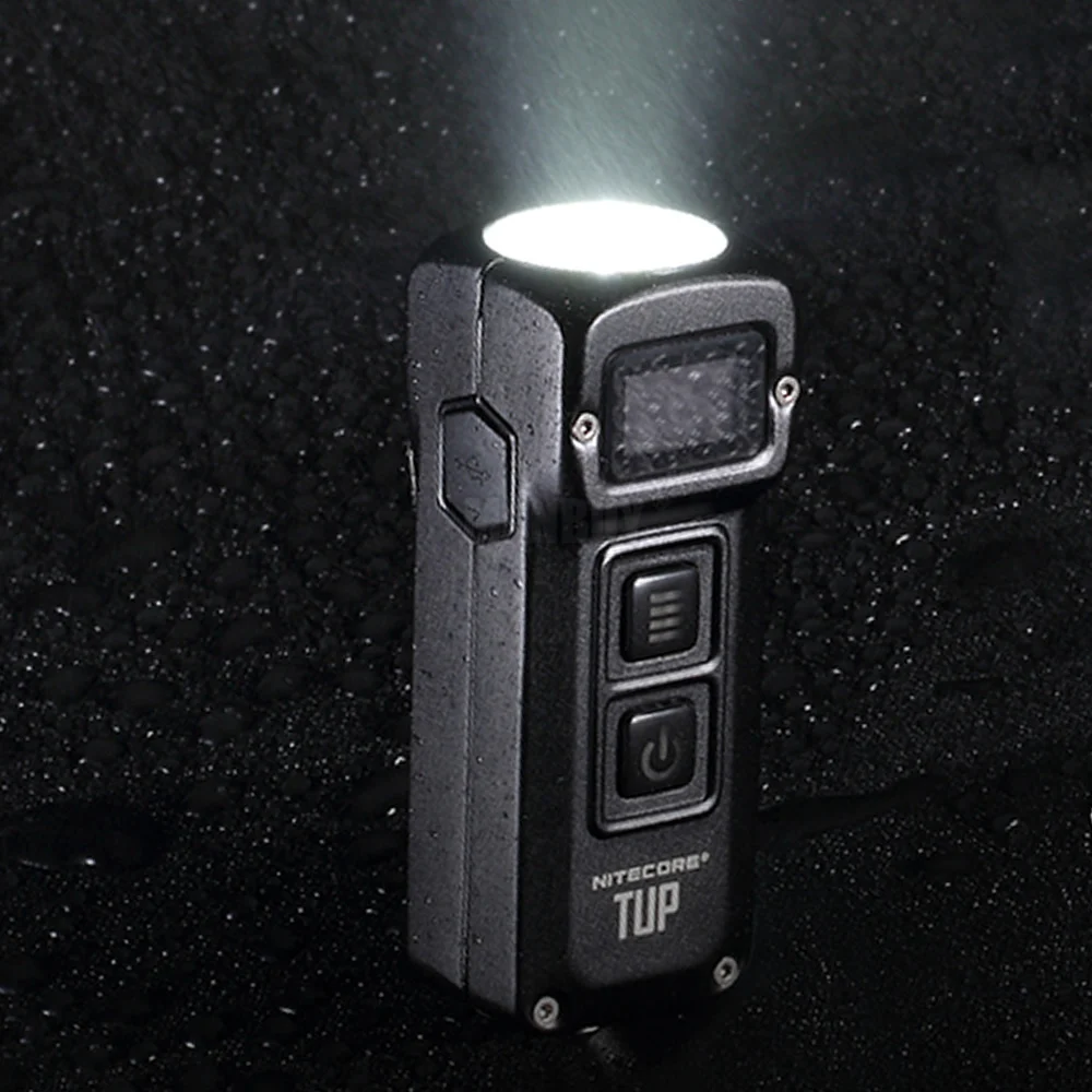 NITECORE TUP с USB зарядным кабелем 1000 лм металлический брелок из нержавеющей стали светильник EDC флэш-светильник с кнопкой светильник