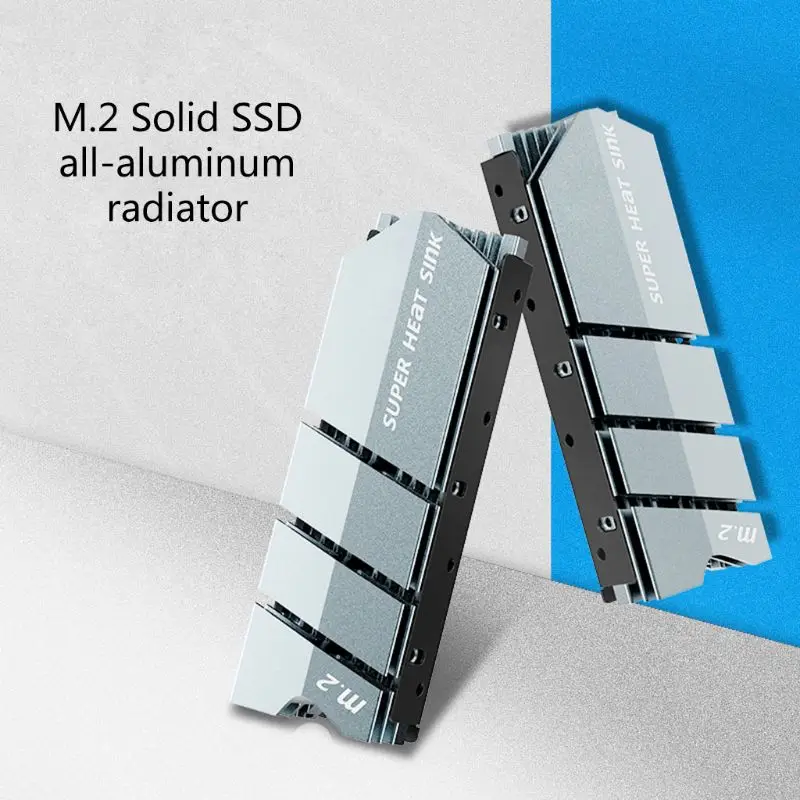 1Set M.2 Ssd Nvme Ngff Dissipatore Di Calore In Alluminio Dissipatore Di Calore Con Il Rilievo Termico Per M2 2280