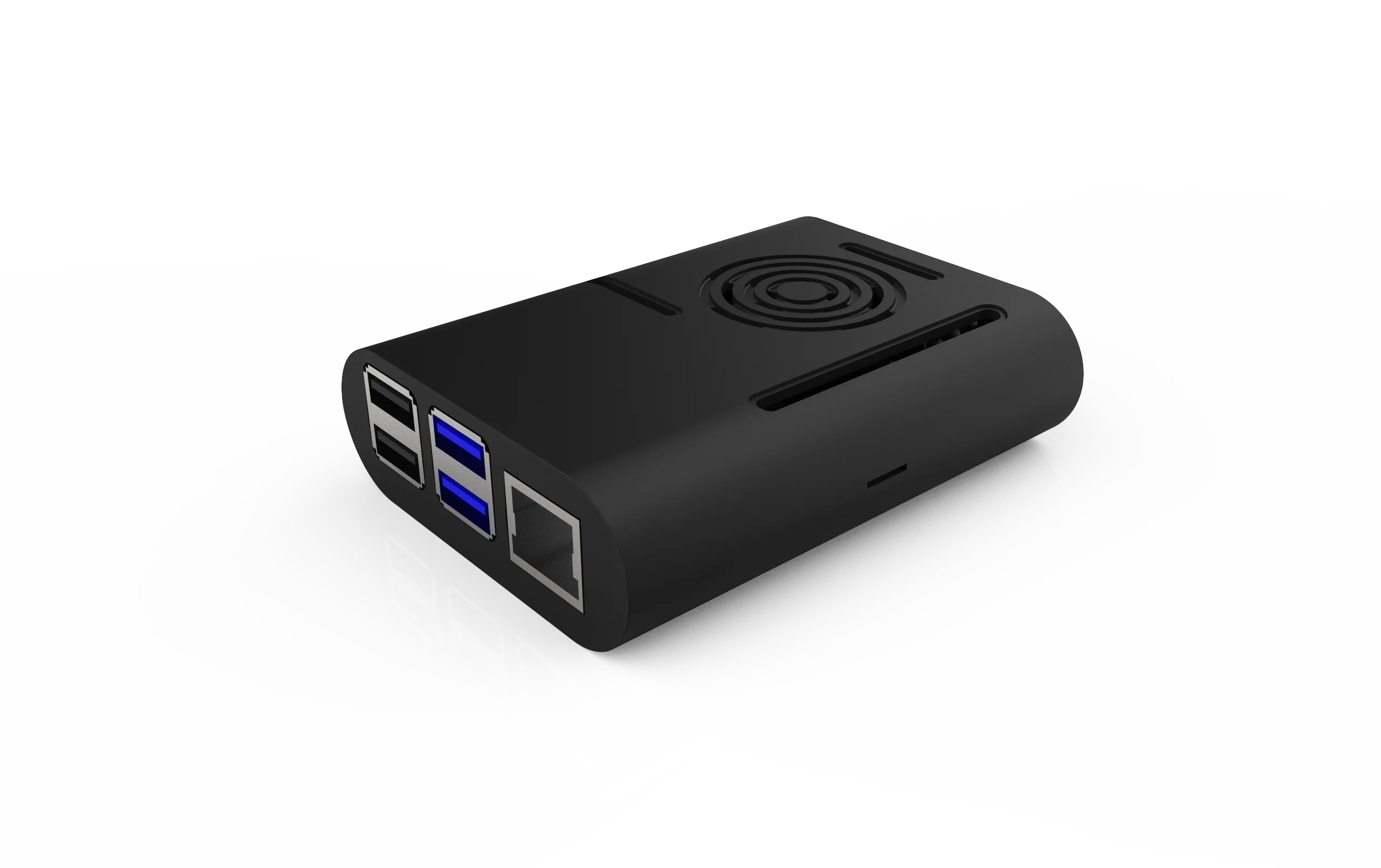 Для Raspberry Pi 4 чехол с алюминиевым радиатором+ охлаждающий вентилятор+ гибкий кабель для камеры для Raspberry Pi 4 Модель B+ Новинка