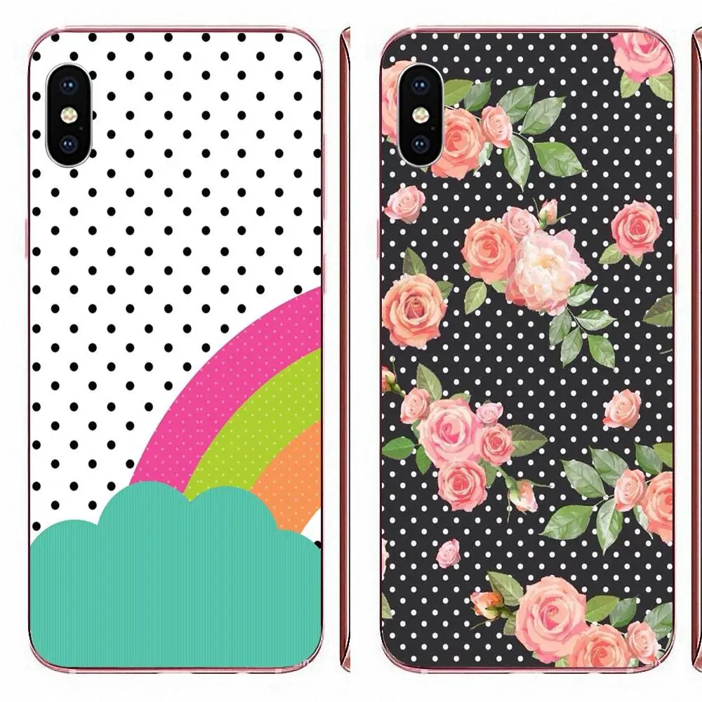 Чехол в горошек для LG G5 G6 K10 K40 K8 Q60 K50 Q7 Q6 G7 ThinQ V40 V30 V20 V10 2018 Power 2 3Q Stylus Photo Soft чехол