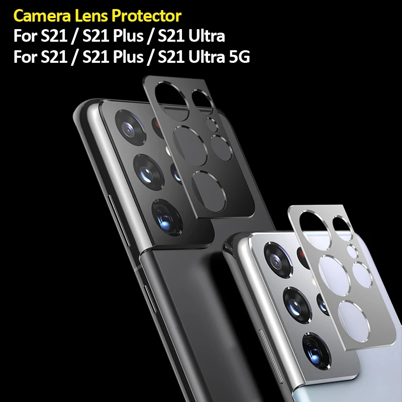 For Samsung Galaxy S21 Ultra Camera Protector Metal Ring Cover Plus 5G Lens | Мобильные телефоны и аксессуары