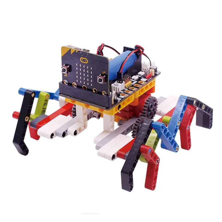 Yahboom programmable building blocks Spider: bit smart robot car kit based on Micro: bit RC Toy gift