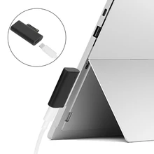 1 adaptateur de câble de charge PD de USB Type C pour Microsoft Surface Pro 3 4 5 6 7 adaptateurs magnétiques de convertisseur de tablette d'ordinateur portable