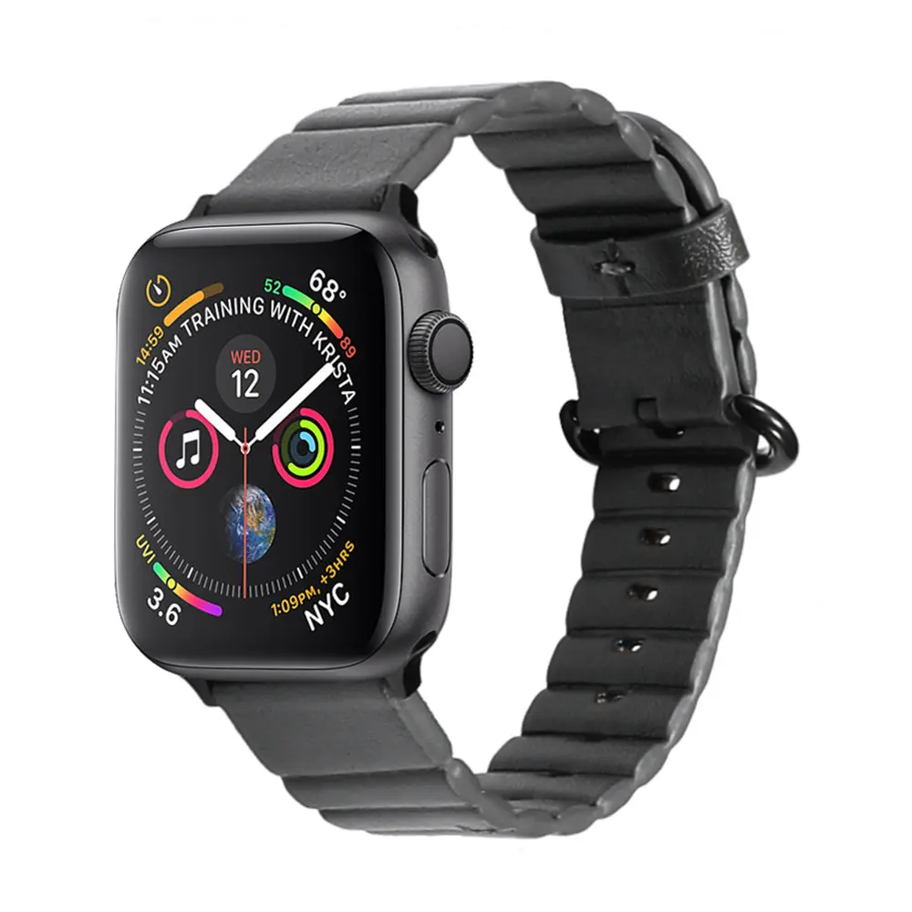 Кожаный ремешок для apple watch 44 мм 40 мм iwatch 38 мм 42 мм браслет из натуральной кожи для apple watch 5 4 3 2 1 38