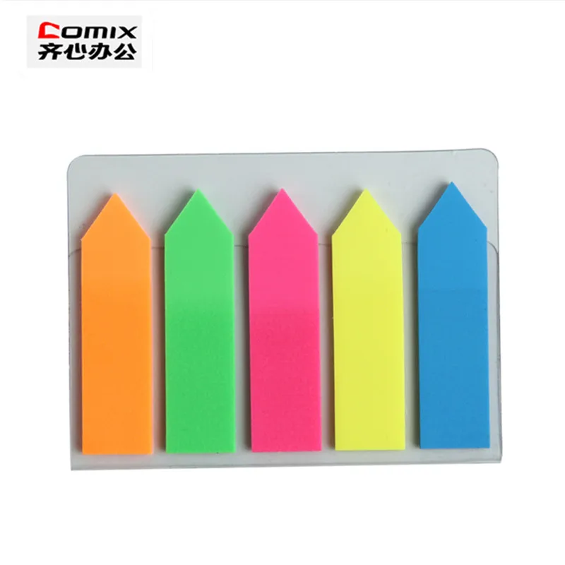 Super-cute-Fluorescent-label-stickers-can-be-hung-File-index-Fluorescent-bookmark-Color-note-labels-Office