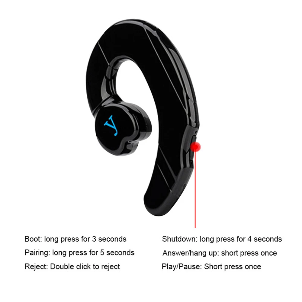 Новый костной проводимости наушники Беспроводная Bluetooth вращающаяся гарнитура