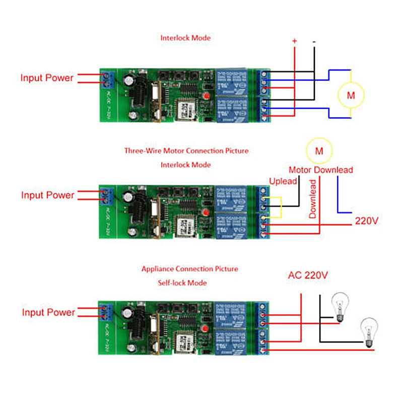 Alexa совместимый DIY WiFi 2 канальный переключатель встроенный блокировки модуль Wifi