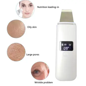 

Ultrasonic Skin Scrubber Face Skin Cleaner Ultrasonic Face Skin Cleaner Shovel Rechargeable Blackhead Remover Scrubber