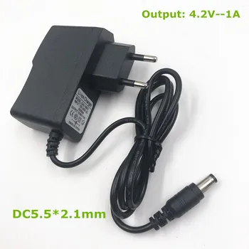 

Smart Charger 4.2V 3.6V 3.7V 1ALi-ion Li-po Battery ,for Headlamp,T6/P7 LED Bicycle, HeadLight ,power supply 5.5/2.1mm