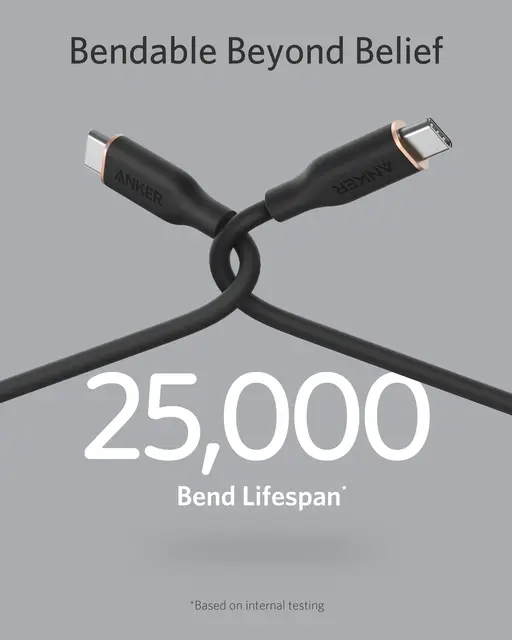 Anker Powerline III Flow Usb Type C Cable 100W USB C Cable Fast Charge USB 2.0 For iphone 15/15 pro/14/14 pro For Samsung Galaxy - Hình ảnh 4