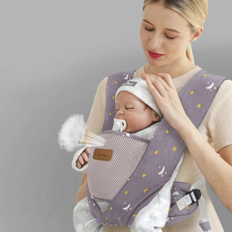Переносная переноска на плечо с дышащим ремнем для младенцев; слинг для малышей; кенгуру; переноска для путешествий
