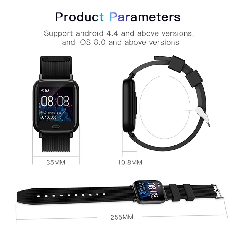BINSSAW New Smart Watches Women's  Blood Pressure Fitness Tracker Waterproof Smart Wristband Pedometer Sports Wrist Watch Men
