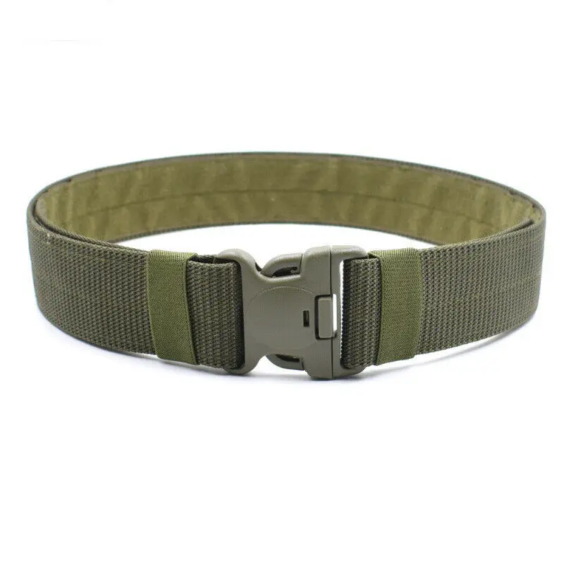 140cm Outdoor Tactical Belt Men's Military Army Thicken Canvas Adjustable Waistband Men Women Sport Military Plastic Buckle Belt