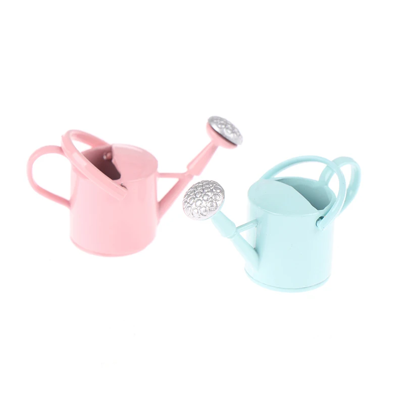 1Pcs 1/12 Dollhouse Miniature Furniture Metal Watering Can Garden Decoration Miniature Furniture 3