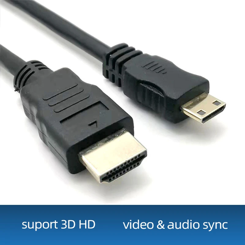 Кабель адаптер 4K 1080p 3D Mini HDMI 1 м 2 м|Кабели HDMI| |