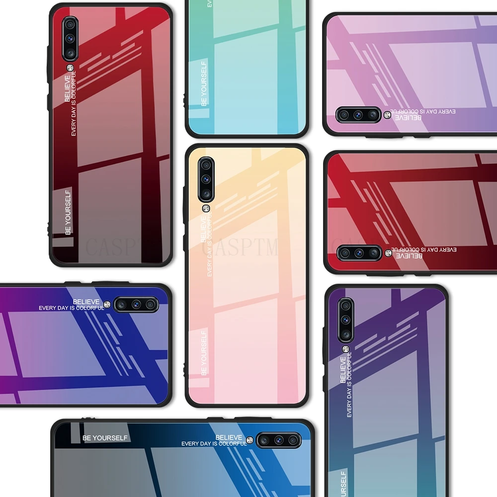 Чехол из закаленного стекла для Samsung Galaxy A71 A51 5G A81 A91 A90 A80 A70 S A60 A50 A50S чехол A
