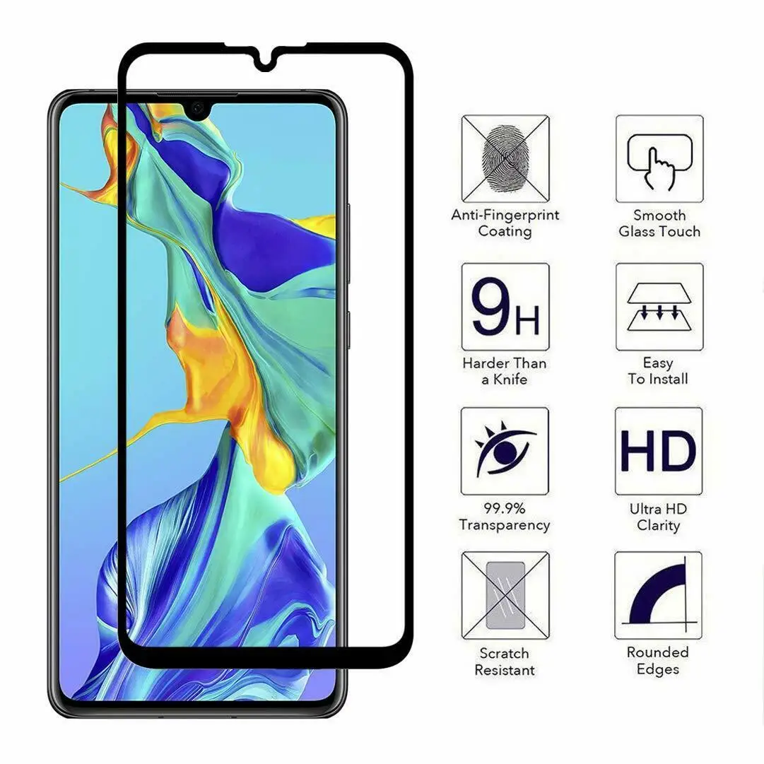 2в1 Защитное стекло для huawei p30/p30 lite Защитная пленка экрана камеры закаленное honor 20s