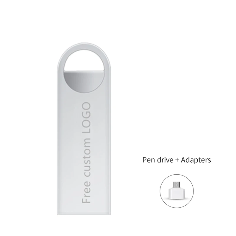 Мини Usb флеш-накопитель 32 Гб 128 Гб металлический Usb 2,0 браслет диск 8 ГБ флеш-накопитель 16 Гб Флешка 64 Гб бесплатный логотип на заказ