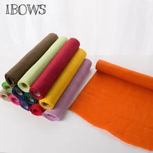 IBOWS 50 см* 3 метра винтажная из мешочной ткани Джутовая Ткань для свадьбы, рождественской вечеринки, украшения дома, DIY сумки, аксессуары для рукоделия