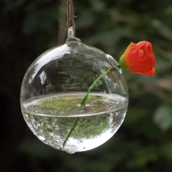 

8pcs/pack Diameter=15cm Glass Globe with one small hole Glass Terrarium Vase Home Decoration Hanging Glass Bauble Wedding Prop