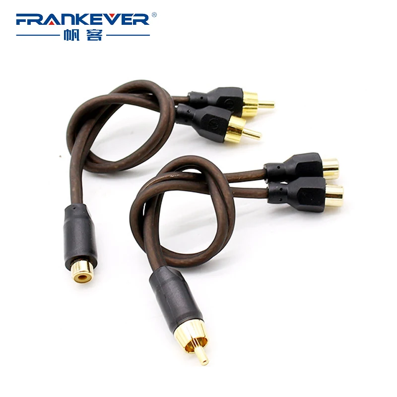 Аудиокабель Frankever со штекером 2 RCA на гнездо 1 Y разветвитель Кабель для
