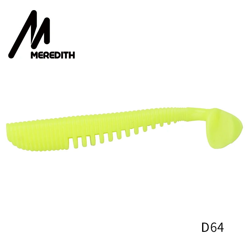 D64 MEREDITH Awaruna 80 мм 95 мм 110 мм рыболовные приманки Мягкая приманка искусственная приманка Хищник снасти JERKBAIT для щуки и окуня - Цвет: D64