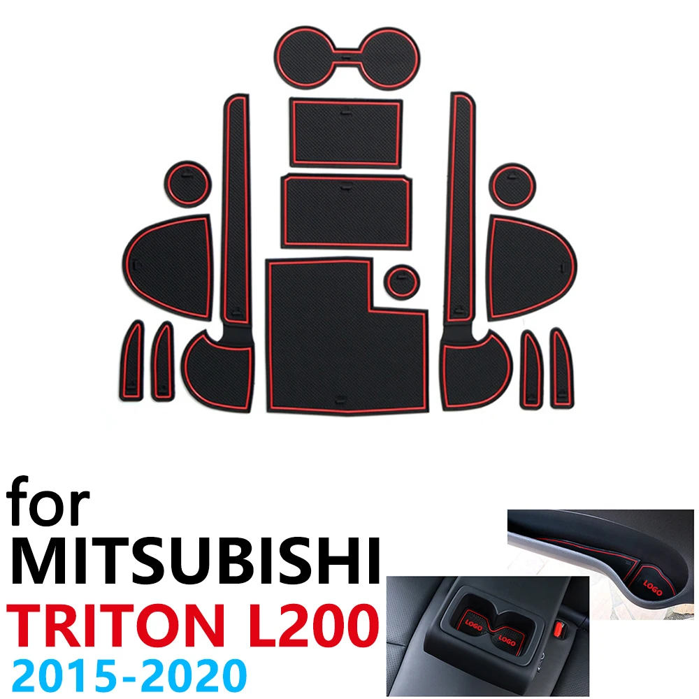 Anti-Slip Rubber Cup Cushion for Mitsubishi L200 Triton Strada Strakar Barbarian Fiat Fullback RAM 1200 2015~2020 Accessories | Автомобили