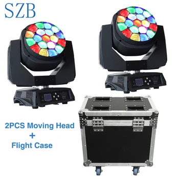

Flight Case Package 19x15w RGBW 4in1 Big Bees Eyes Moving Head with Zoom Function for Concert DJ Party Stage Light/SZB-MH1915