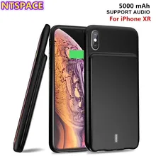 5000 мАч портативный чехол для зарядного устройства для iPhone XR резервный внешний аккумулятор чехол для зарядки для iPhone XS Max поддержка аудио