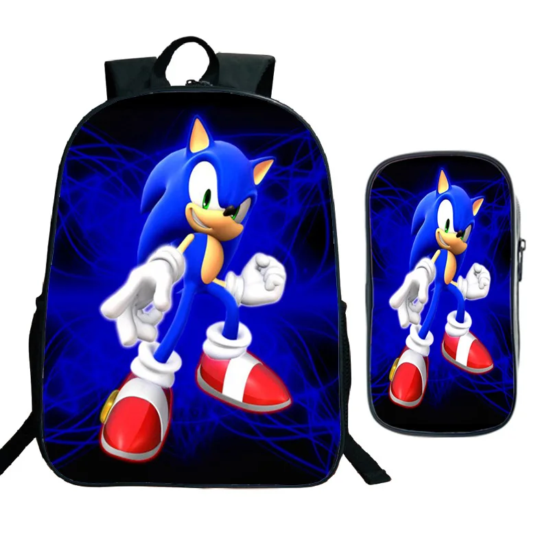 Школьные сумки Sonic для студентов школьный рюкзак мальчиков и девочек красивый