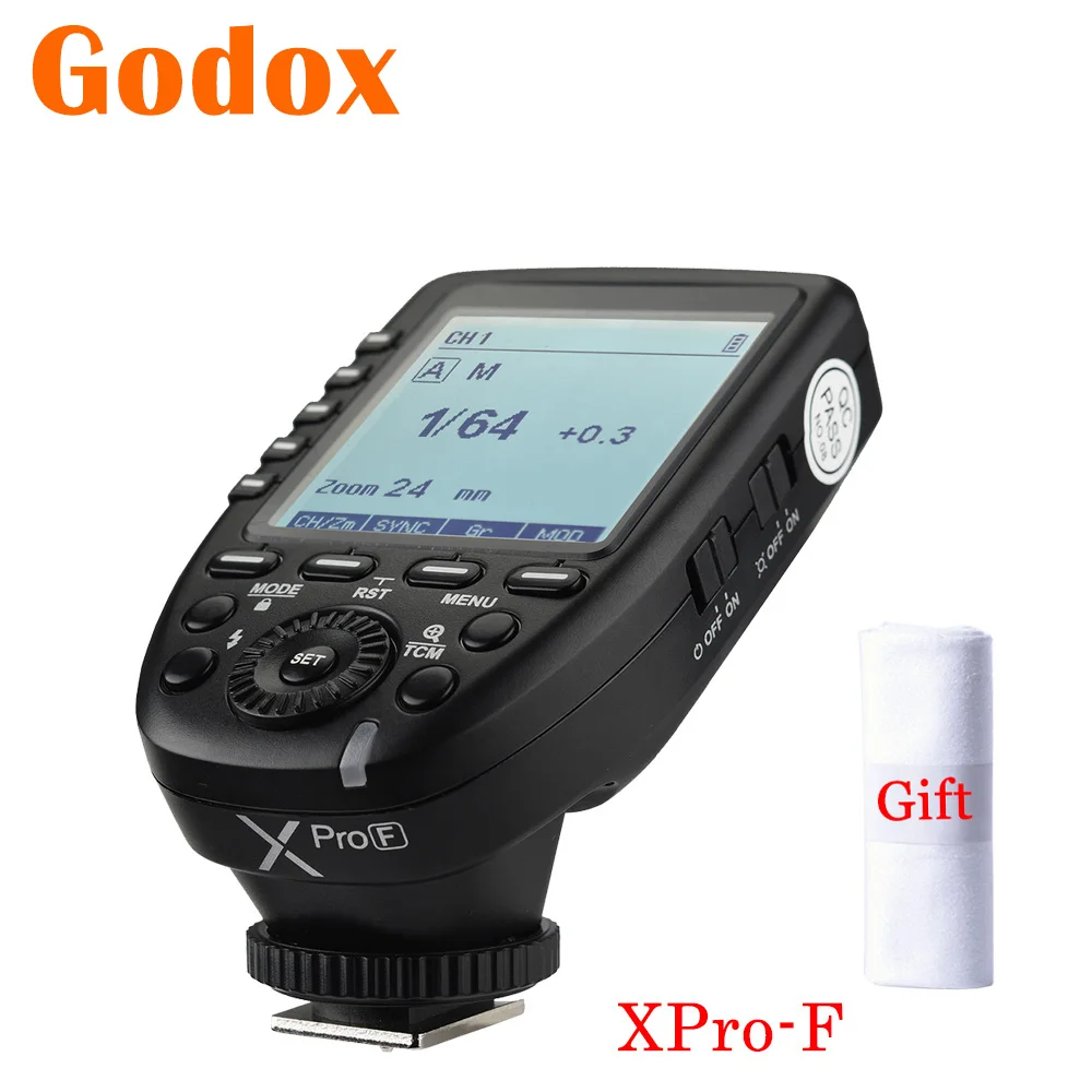 Беспроводная вспышка Godox Xpro-F 2 4G TTL HSS для камеры Speedlite триггер передатчика Fuji Fujifilm