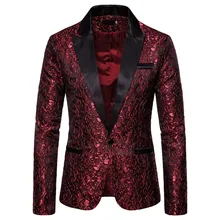 Мужской Блейзер Veste, блейзер Homme Veste Homme, мужской блейзер с блестками, черный и золотой Блейзер, приталенный Мужской Блейзер Hombre