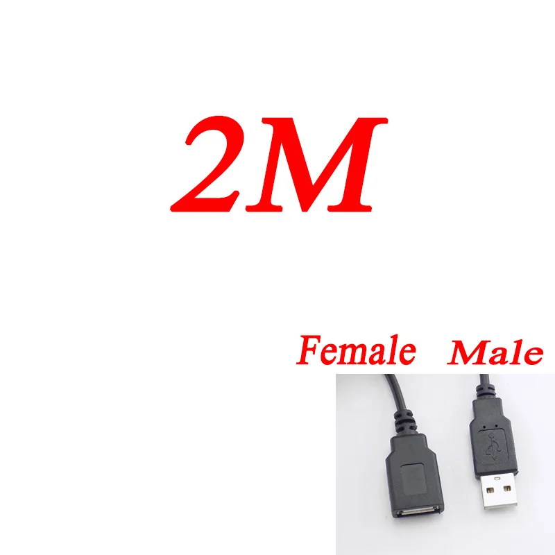 2 Pin/4 Pin Micro USB 2,0 Женский/Штекерный соединитель 5 в кабель для DIY 2 провода шнур питания 4 провода транспортный разъем передачи данных адаптер - Цвет: 2m