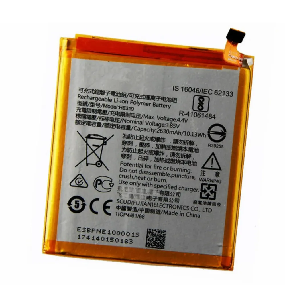 2630 мАч HE319 батареи для Nokia 3 TA-1020 1028 1032 1038 Смартфон Высокое качество замена батареи