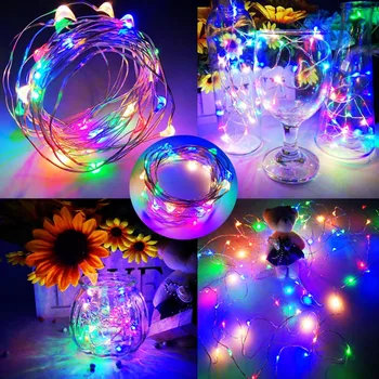 

LED String Lighting Battery Operated 2M 3M 5M 10M 12M Flexible Ribbon IP65 Waterproof Christmas Holiday Party Fairy Lights