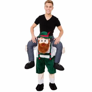 

Woman Men Uncle Beard Magic Pants Animals Fake Legs Woman Men Christmas Halloween Cosplay Costume Carry Me Back Dress Up