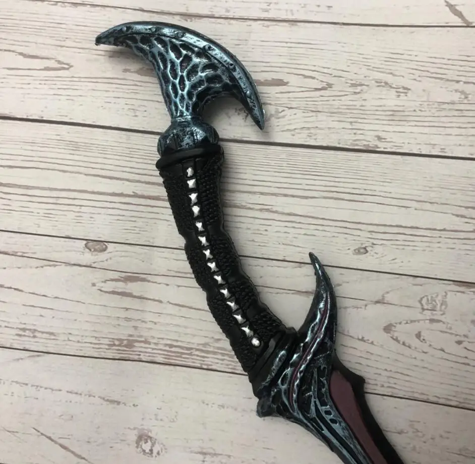 1: 1 Vyse Scythe Weapon Cosplay Wow Anti Wizard Elf Game Anime Role Play Halloween Gift Cos PU Security 50cm Prop