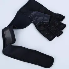 Перчатки для фитнеса из натуральной кожи износостойкий аппарат Тяжелая атлетика рукоятка горизонтальная штанга гантели упражнения гантели Bracer Glov